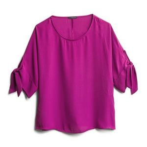 West Kei "Calandra" Tie Sleeve blouse, size M